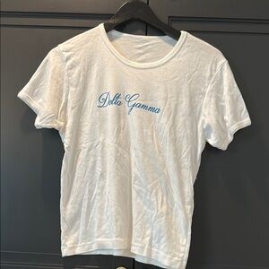 White DG Delta Gamma Shirt perfect condition